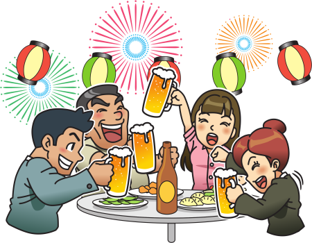 Застолье рисунок