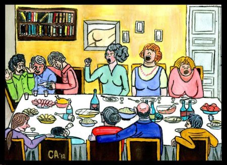 Застолье карикатура