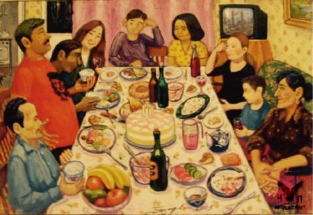 Картина застолье