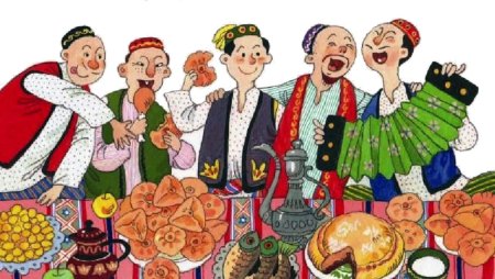 Татарское застолье