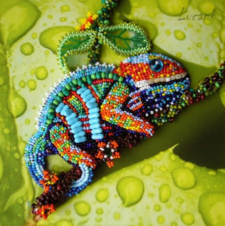 Алмазная мозаика ящерица Гауди