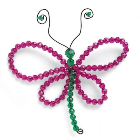 Бабочка из бусинок для детей