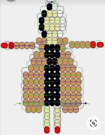 Объёмное параллельное плетение бисером