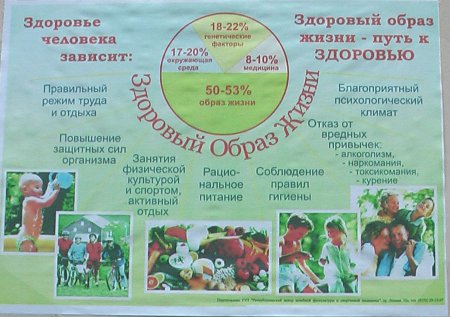 Плакат здоровый образ жизни