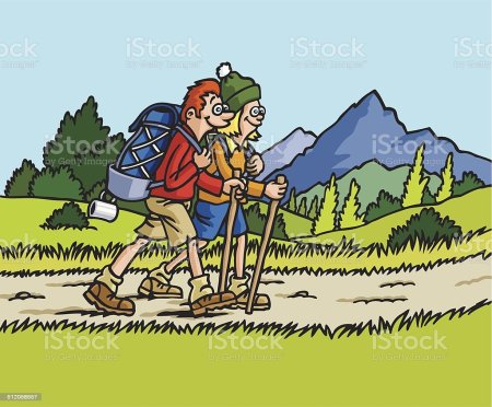 Забавные рисунки на тему туризм