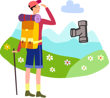 Турист рисунок