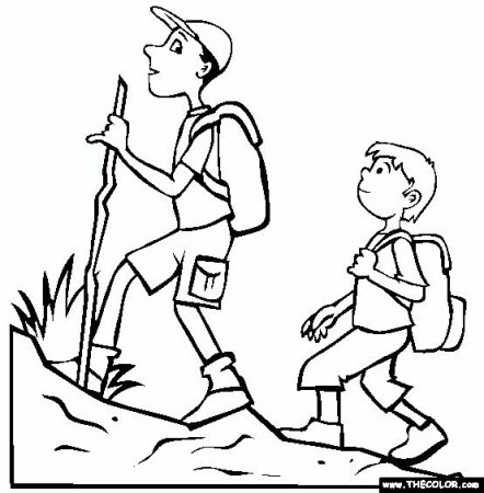 Раскраска поход для детей