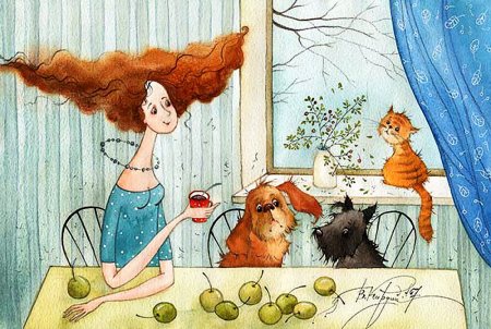 Иллюстратор Виктория Кирдий рисунки