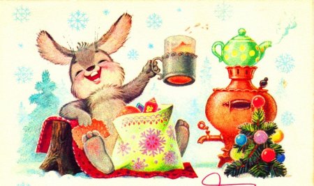 Обои на рабочий стол новогодние советские открытки