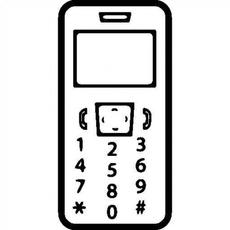Трафарет мобильного телефона