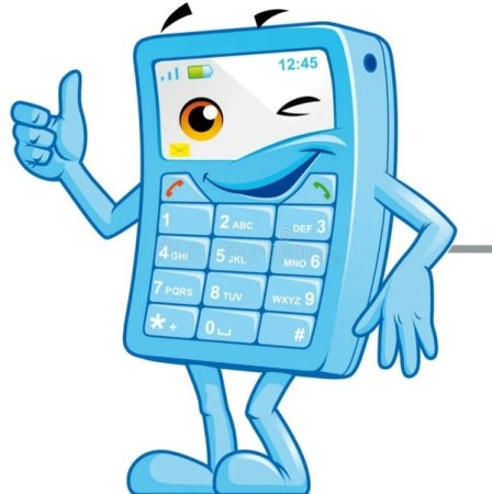 Мультяшный сотовый телефон