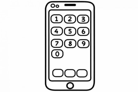 Смартфон раскраска для детей