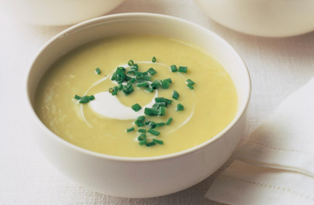 Суп пюре с луком пореем