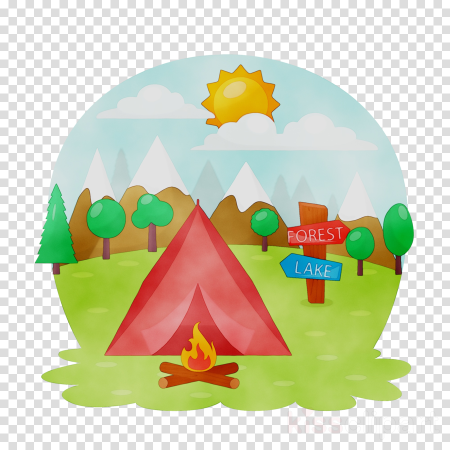 Иллюстрация палаточного лагеря