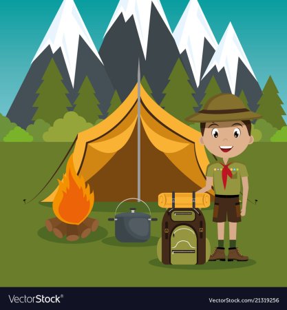 Шарж поход палатка