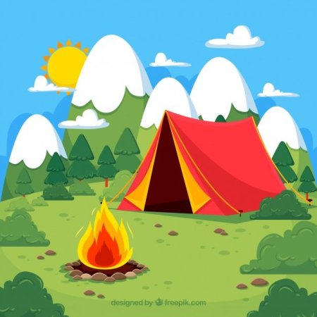 Летний лагерь вектор
