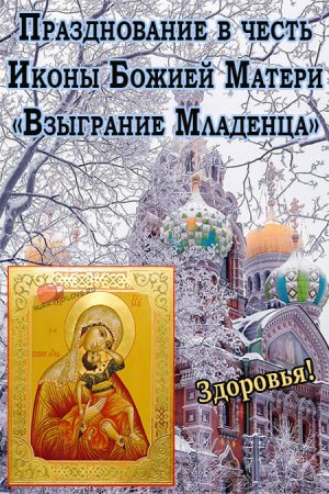 20 Ноября икона Божией матери Взыграние