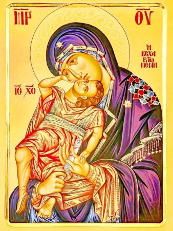 Грузинская икона Взыграние младенца