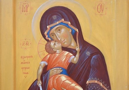 Взыграние младенца икона Божией матери