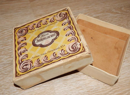 Советские торты упаковка