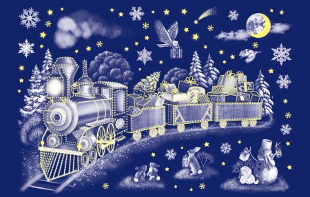 Наклейка Рождественский экспресс