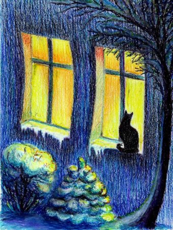 Вечер рисунок