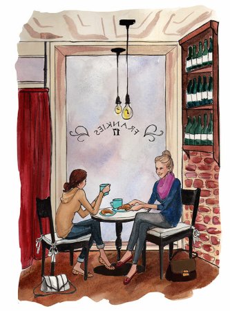 Кофейня рисунок