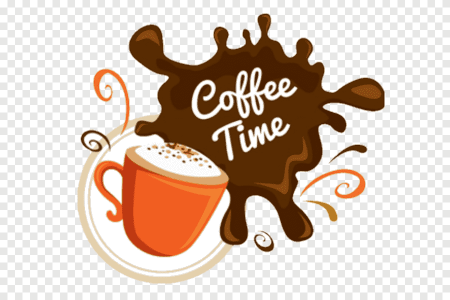 Чашка кофе наклейка