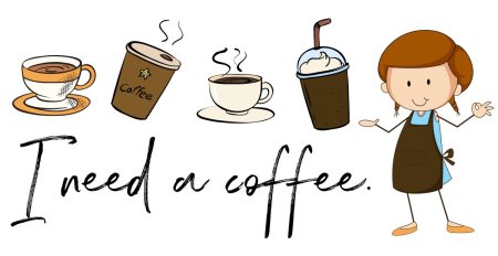 I need Coffee рисунок