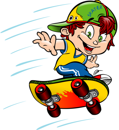 Мальчик на скейте