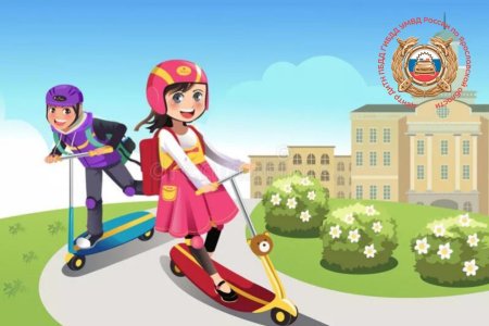 Мальчик на самокате