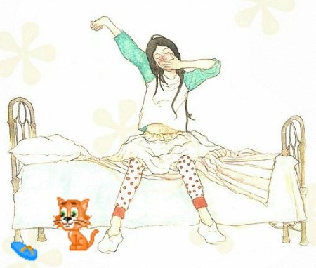 Открытка 23 ноября день вставания с той ноги