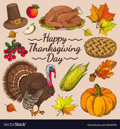День Благодарения плакат