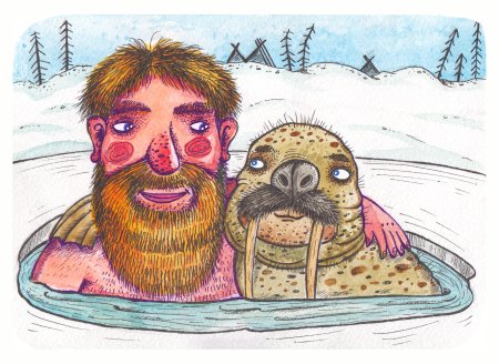 День моржа рисунок