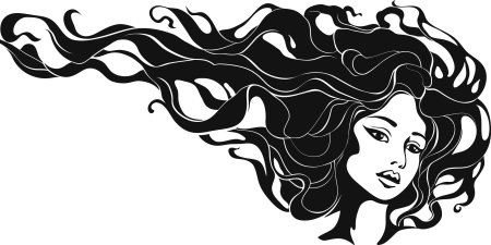 Кудри силуэт