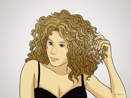 Вьющиеся волосы у женщин рисунок