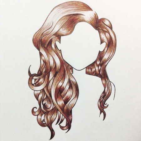 Нарисовать волосы