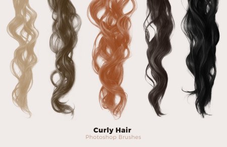 Пряди волос для фотошопа