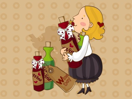 Праздник вино рисунок