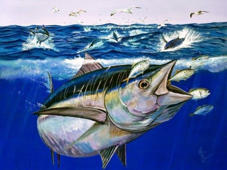 Картина голубого тунца