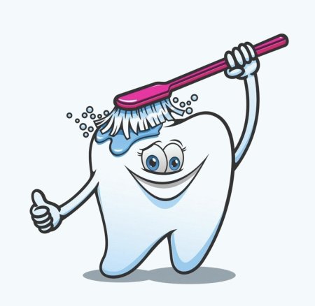 Веселая зубная щетка