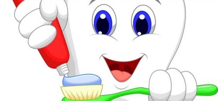 Зубная паста мультяшная
