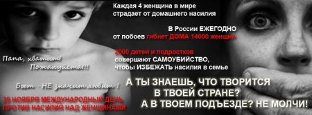 Нет насилию в отношении женщин