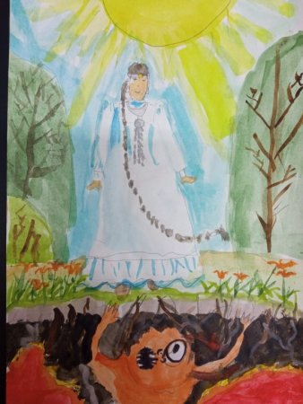 Рисунок на тему Олонхо глазами детей