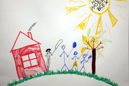 Детские рисунки ко Дню защиты детей