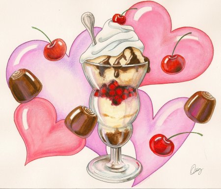 Вазочка с шоколадом арт