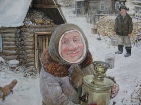 Художник Леонид Баранов русская деревня