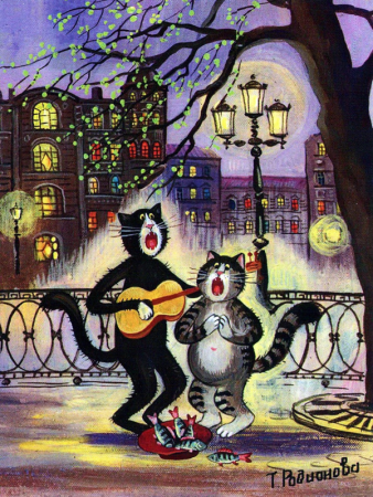 Коты Петербурга художник Татьяна Родионова