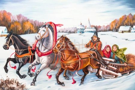 Масленица тройка