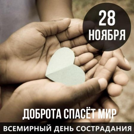 Всемирный день милосердия 28 ноября